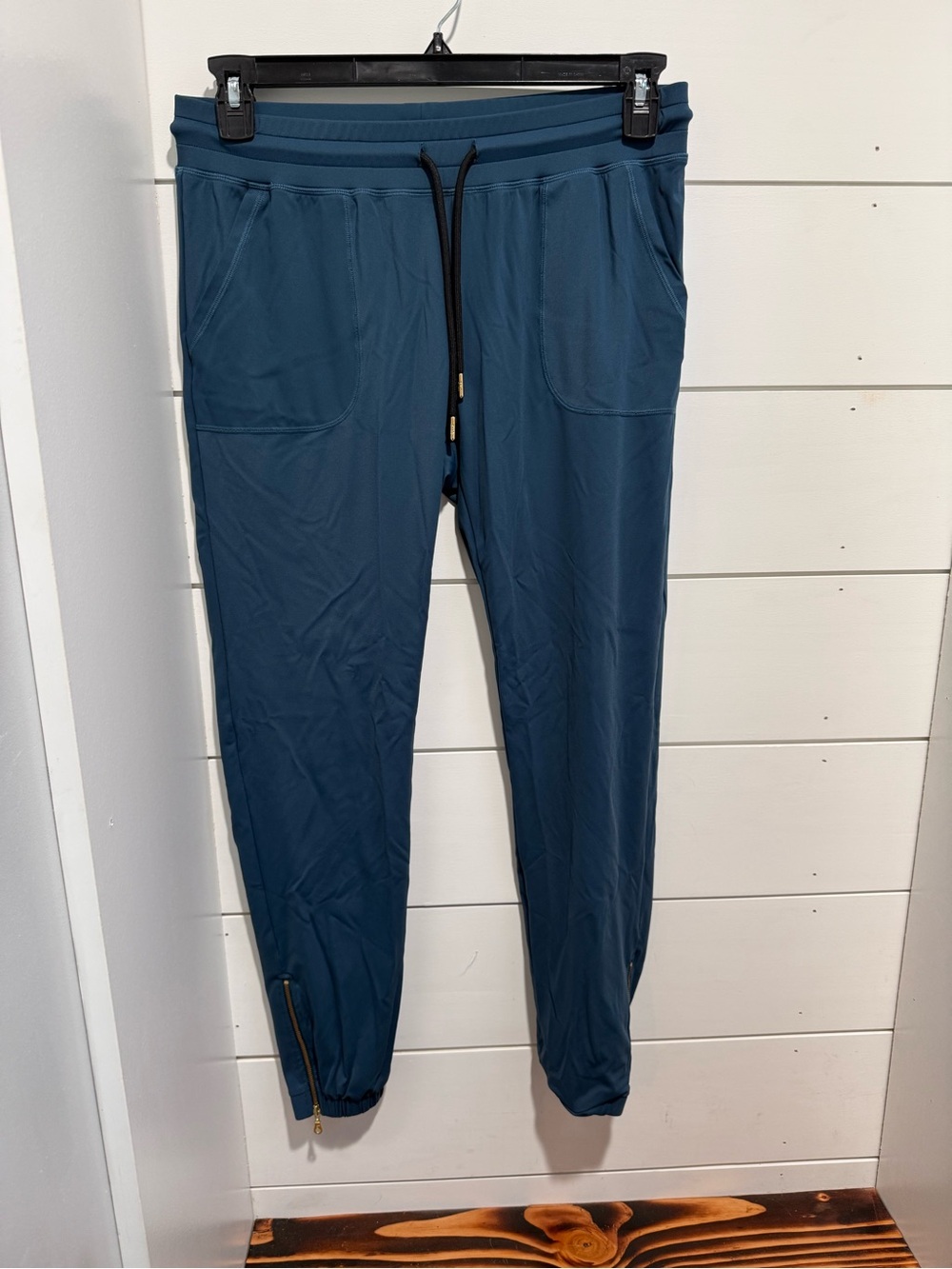 Women's Teal Active Jogger Leggings with Drawstring Waist